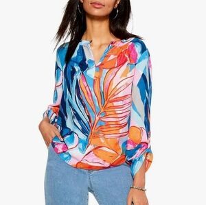 Nic & Zoe NWTs Tropical Mirage Top